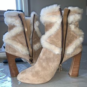 Robert Clergerie Vivier Ankle Fur Boots